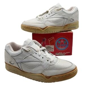 L.A. Gear Basketball Sneakers Women 7.5 Vintage 1990 White Leather Air System